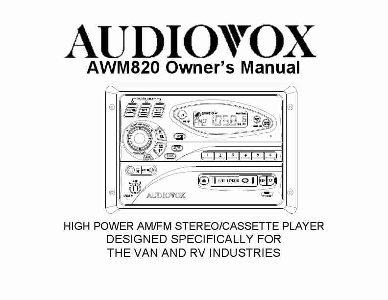 Audiovox Cassette Player AWM820-page_pdf